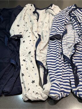 SHEIN Navy, White & Blue Star and Stripe Zip Sleep Sacks